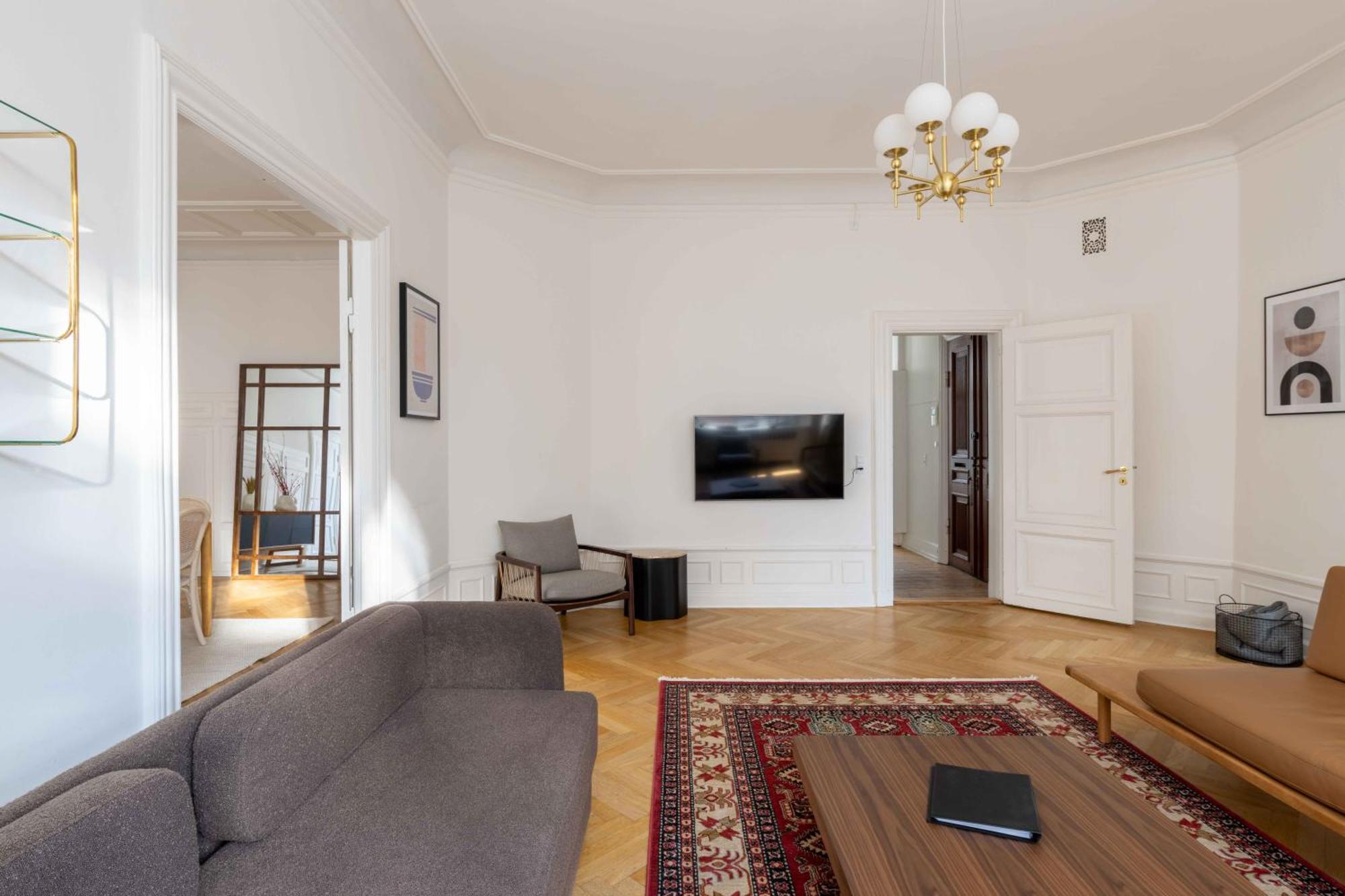 Lovely 3Br Manor Flat 5 Min From Tivoli Gardens Apartment Copenhagen Luaran gambar