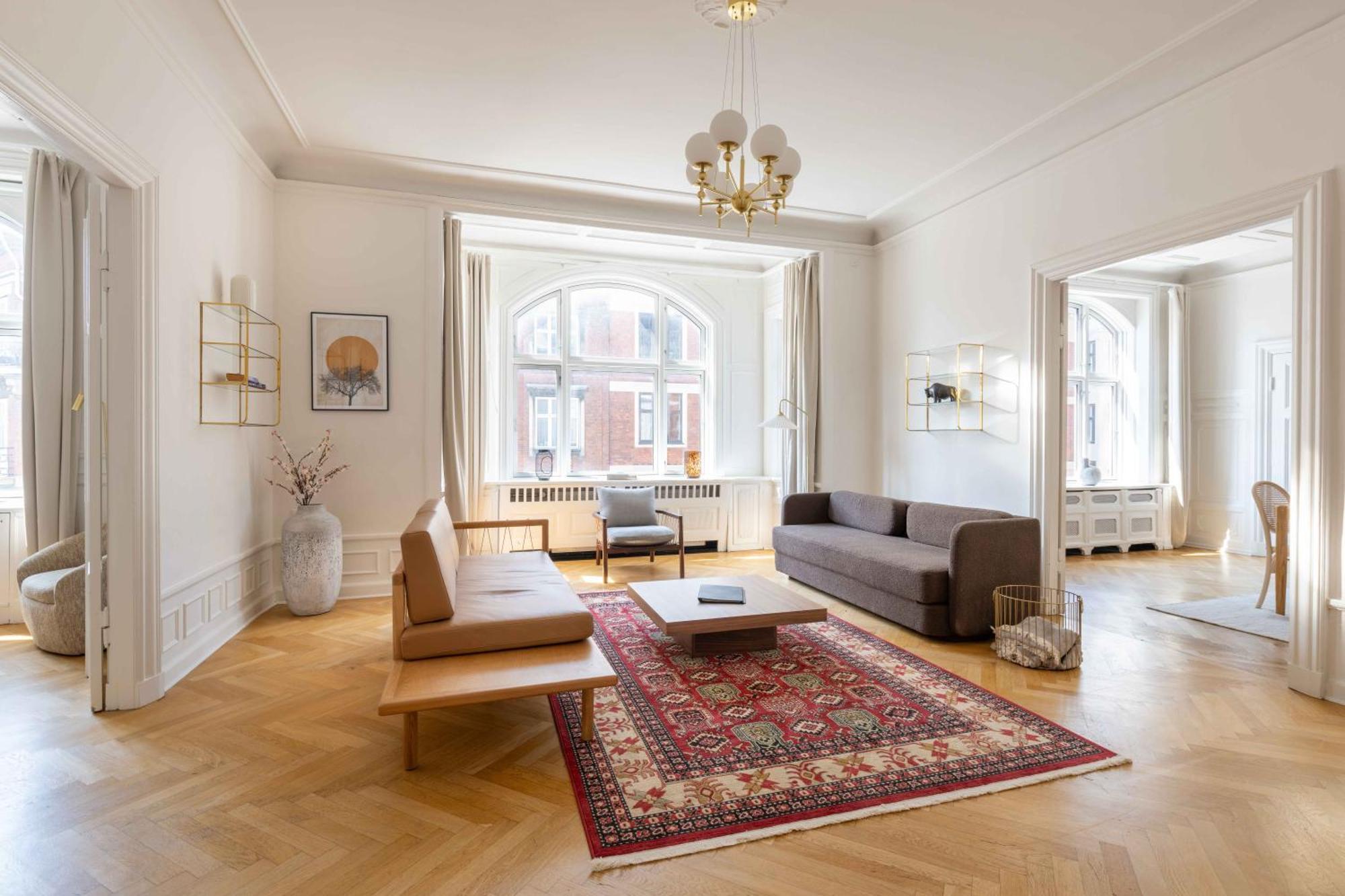 Lovely 3Br Manor Flat 5 Min From Tivoli Gardens Apartment Copenhagen Luaran gambar