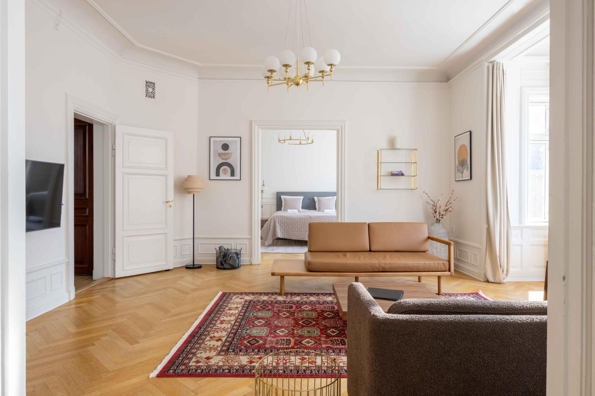 Lovely 3Br Manor Flat 5 Min From Tivoli Gardens Apartment Copenhagen Luaran gambar